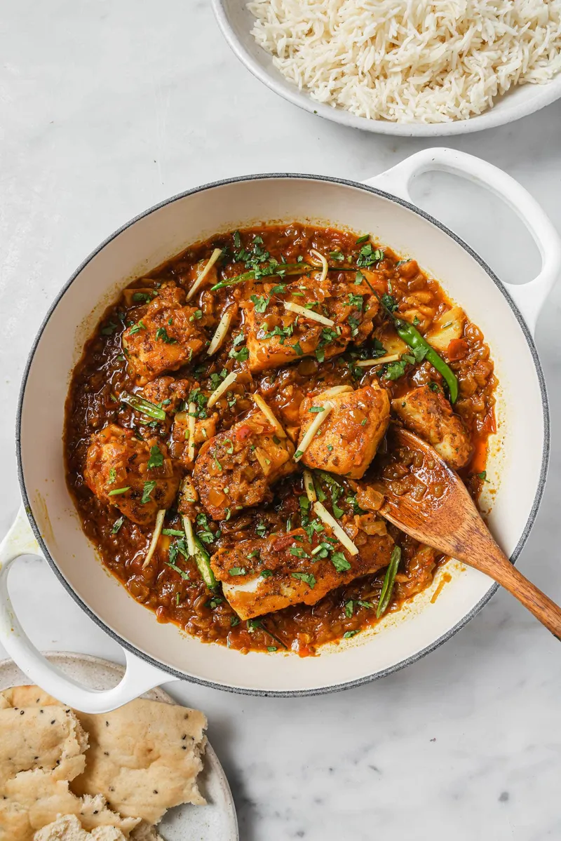 Fish Curry — Seafood at Hamro Restaurant, Cincinnati, OH
