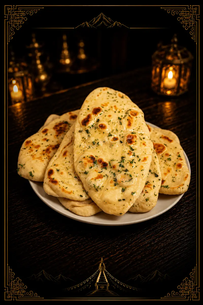 Garlic Naan — Traditional Breads at Hamro Restaurant, Cincinnati, OH