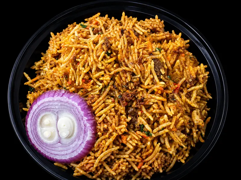 Goat Biryani — Rice at Hamro Restaurant, Cincinnati, OH