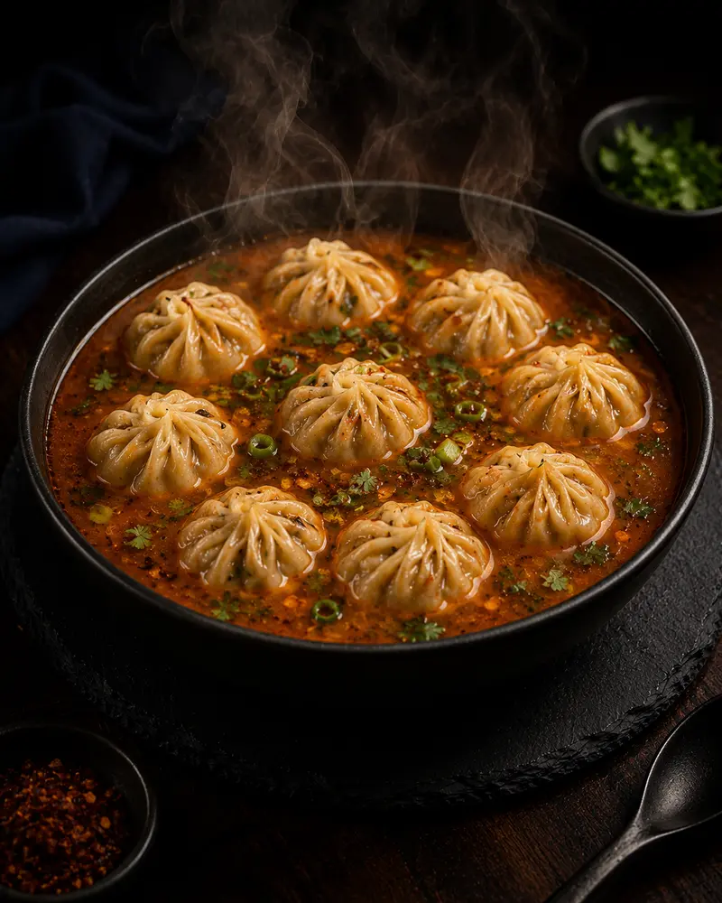 Chicken Jhol MoMo — MoMo at Hamro Restaurant, Cincinnati, OH